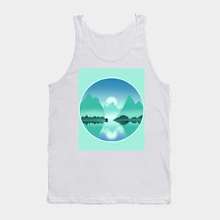 Fisherman on Lake Tank Top